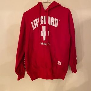 Red Lifeguard Hoodie